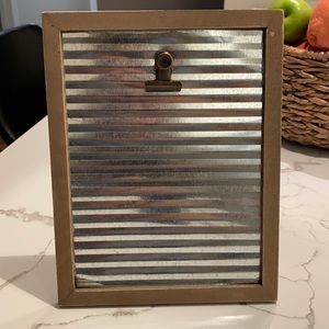 Galvanized wood frame with metal clip frame